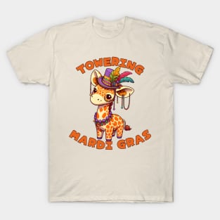 Mardi Gras Giraffe T-Shirt